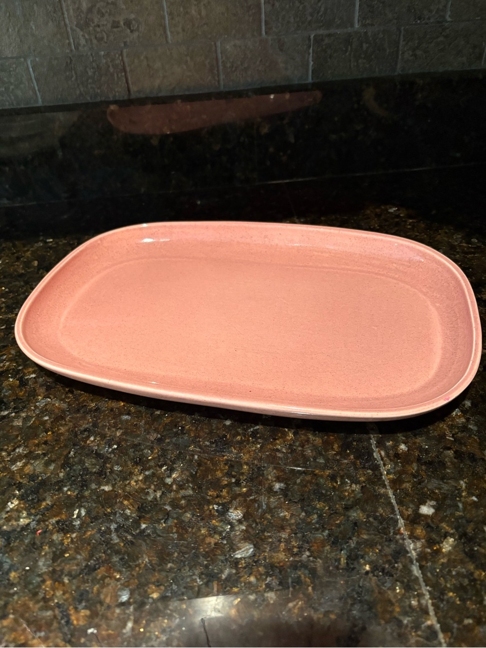 Russell Wright Platter by Steubenville 13” Pink